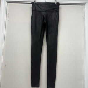 Women's SPANX Black Faux Leather Leggings S